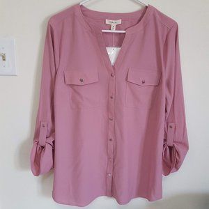NWT Como Blu Pink Blouse M